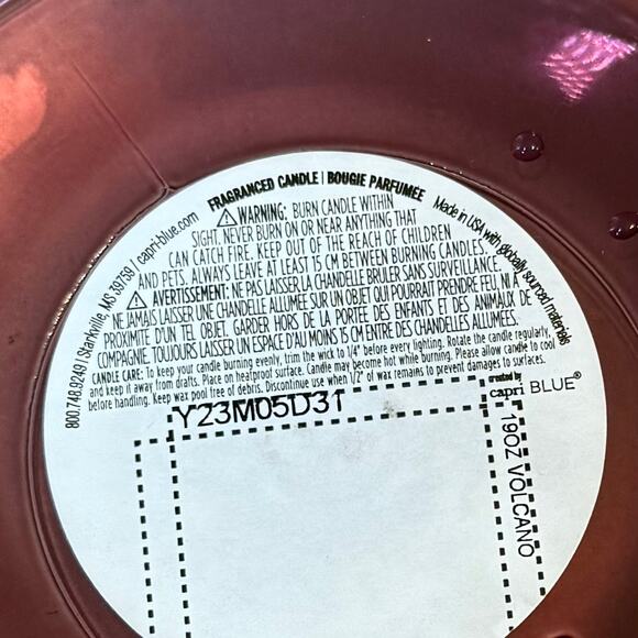 Capri Blue Volcano Anthropologie Purple Luster Jar Purple Luster Jar 19oz UNLIT - Picture 8 of 8